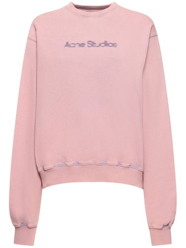 Sweat-shirt En Jersey Imprimé Logo - ACNE STUDIOS - Modalova