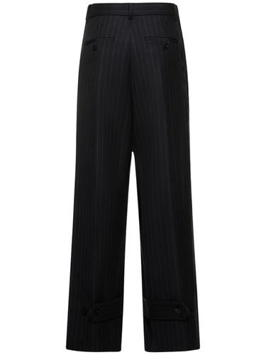 Pantalon Droit En Sergé À Fines Rayures - SACAI - Modalova