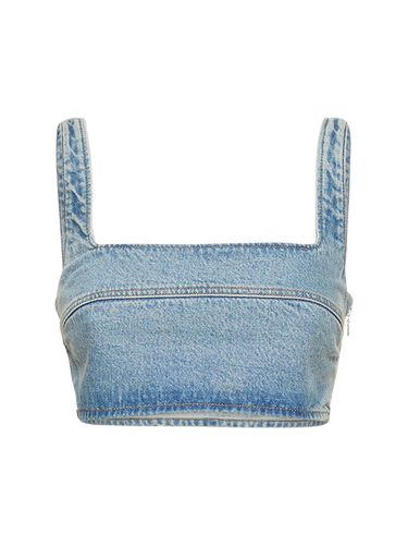 Brassière En Denim De Coton Anet - LOULOU STUDIO - Modalova