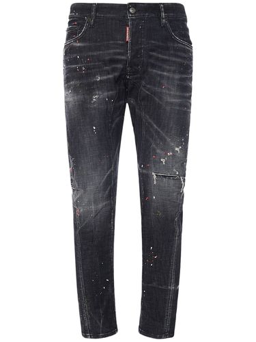 Jean En Denim De Coton Tidy Biker Fit - DSQUARED2 - Modalova