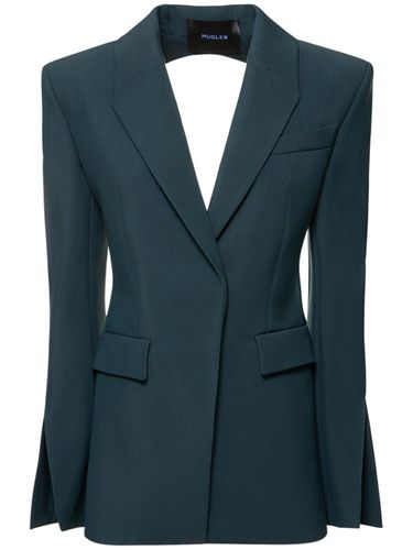 Veste En Laine Et Viscose Fluide Épaisse - MUGLER - Modalova