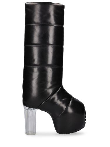 Bottes Hautes En Cuir Rembourré 90 Mm - RICK OWENS - Modalova