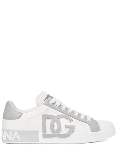 Sneakers Basses En Cuir Portofino - DOLCE & GABBANA - Modalova