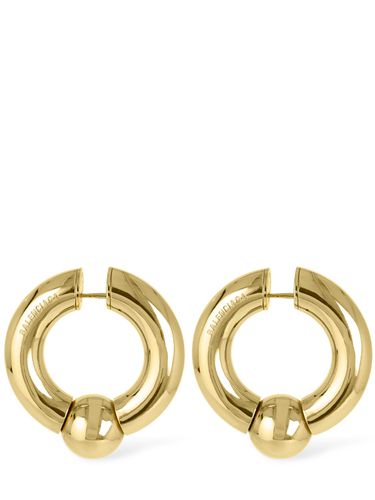 Boucles D'oreilles En Laiton Mega - BALENCIAGA - Modalova