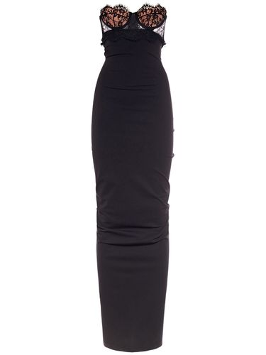 Robe Longue En Jersey Stretch Sans Bretelles - DOLCE & GABBANA - Modalova