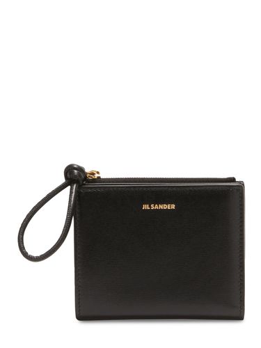 Portefeuille Mini En Cuir Embossé - JIL SANDER - Modalova