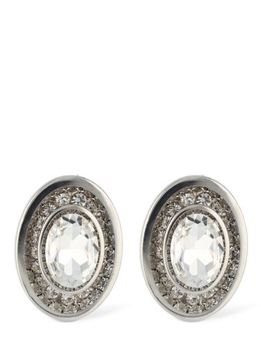 Grandes Boucles D'oreilles Ovales En Cristaux - ALESSANDRA RICH - Modalova