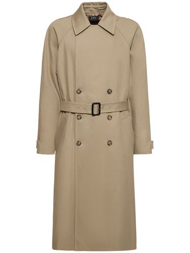 Trench-coat En Coton Et Laine - A.P.C. - Modalova