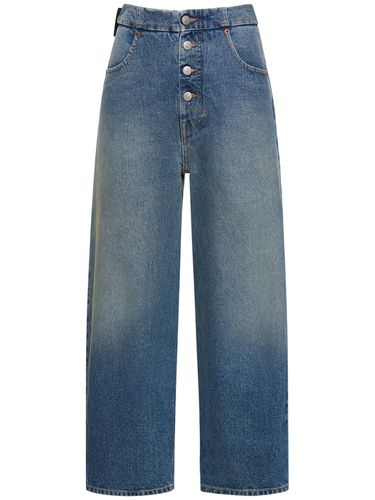 Jean En Denim De Coton Taille Haute Rihanna - MM6 MAISON MARGIELA - Modalova