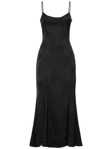 Robe Midi Sans Manches En Satin Jacquard - THE ATTICO - Modalova