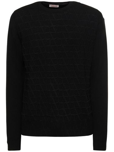 Pull-over En Laine Et Viscose Toile Iconographe - VALENTINO - Modalova