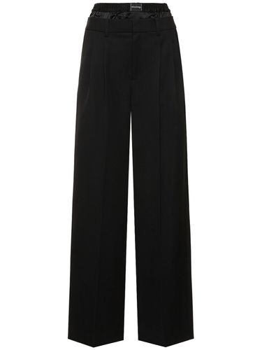 Pantalon Ajusté En Laine Taille Basse - ALEXANDER WANG - Modalova