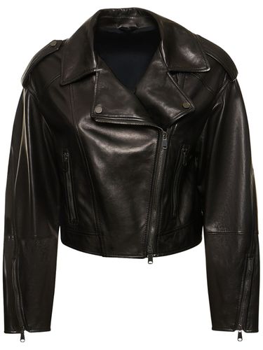 Veste Biker En Cuir - BRUNELLO CUCINELLI - Modalova