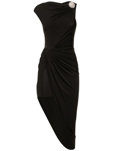 Robe Courte En Mesh Ruché Embelli - DAVID KOMA - Modalova