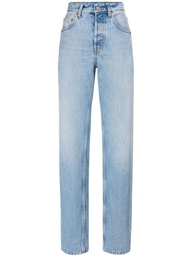 Jean Baggy En Denim - SAINT LAURENT - Modalova