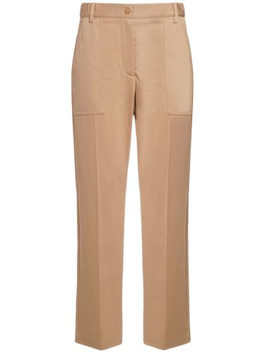 Pantalon En Gabardine De Coton - MONCLER - Modalova