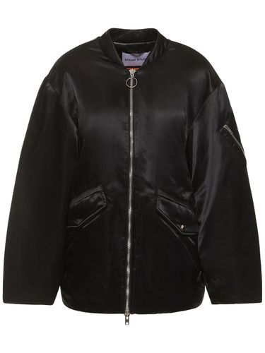 Veste Bomber En Sergé De Satin Prim - STAND STUDIO - Modalova