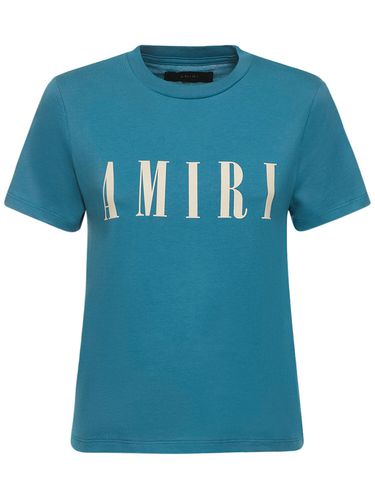 T-shirt En Jersey De Coton Imprimé Logo - AMIRI - Modalova