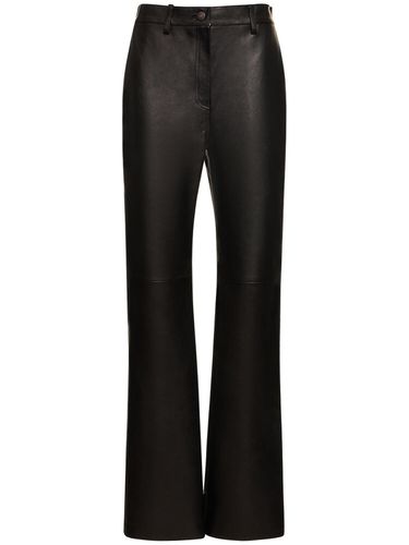 Pantalon Droit En Cuir Taille Haute - MAGDA BUTRYM - Modalova