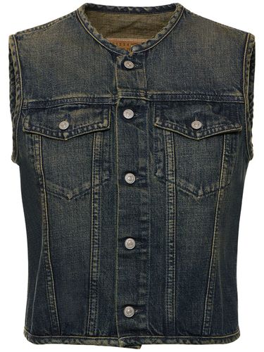 Veste Sans Manches En Denim De Coton - MM6 MAISON MARGIELA - Modalova