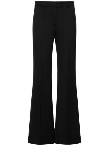 Pantalon Évasé En Crêpe De Laine Mélangée - ACNE STUDIOS - Modalova