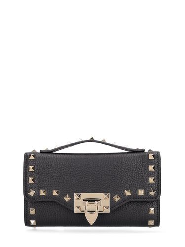 Sac Porté Épaule En Cuir Grainé Rockstud - VALENTINO GARAVANI - Modalova