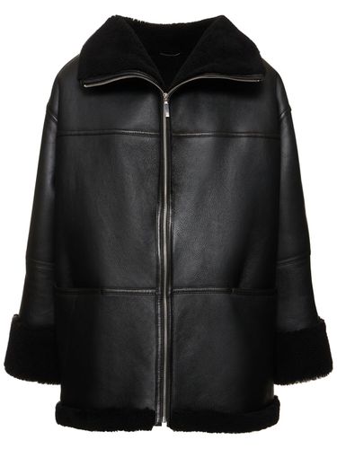 Manteau Zippé En Shearling - TOTEME - Modalova