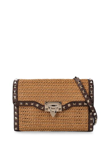 Petit Sac Imitation Raphia Rockstud - VALENTINO GARAVANI - Modalova