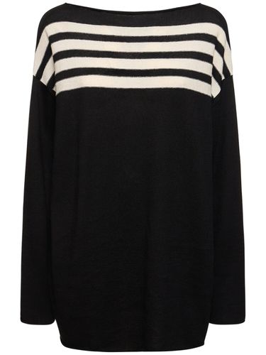 Pull-over Oversize À Col Bateau En Jersey - YOHJI YAMAMOTO - Modalova