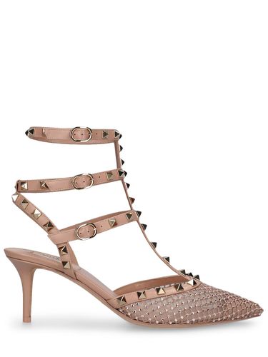 Escarpins En Mesh Rockstud 65 Mm - VALENTINO GARAVANI - Modalova