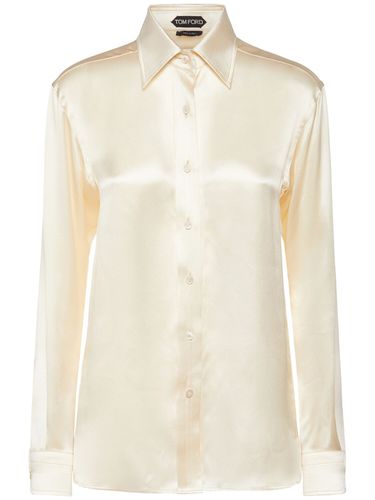 Chemise Fluide En Soie Charmeuse - TOM FORD - Modalova