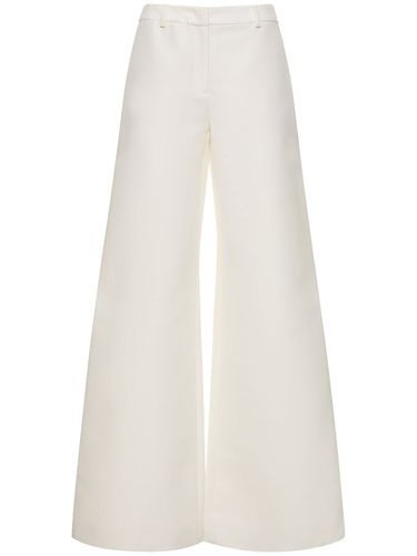 Pantalon Large En Duchesse De Coton - MOSCHINO - Modalova