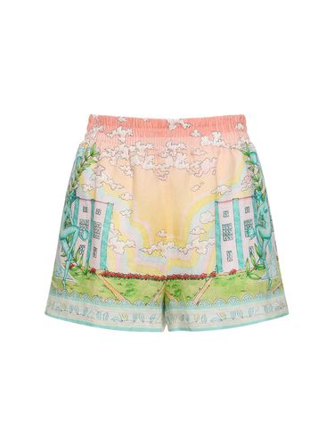 Short En Lin Imprimé - CASABLANCA - Modalova