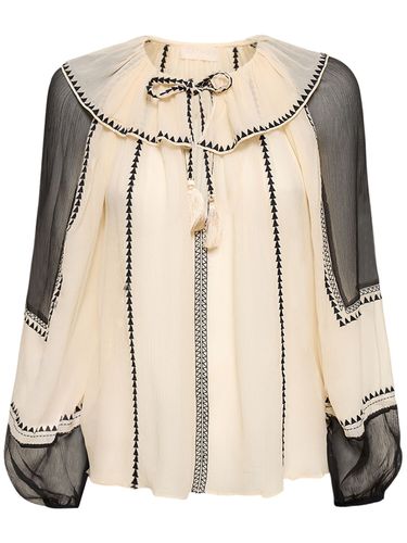 Chemise En Soie Lenore - ULLA JOHNSON - Modalova