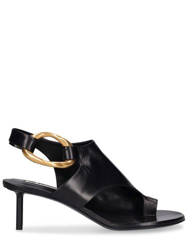 Sandales En Cuir Avec Anneau Rond 60 Mm - JIL SANDER - Modalova