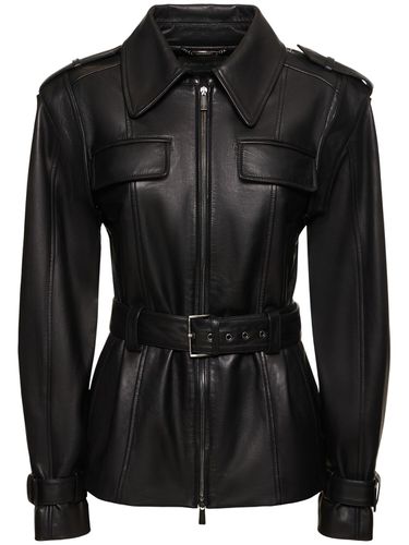 Veste En Cuir & Ceinture - ALBERTA FERRETTI - Modalova