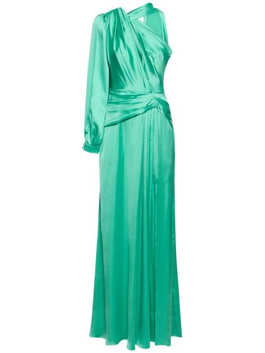 Robe Longue En Satin Léger Drapée À Une Manche - ZUHAIR MURAD - Modalova