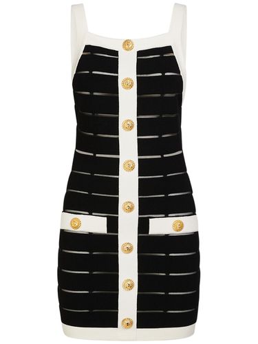 Robe Courte En Viscose Stretch - BALMAIN - Modalova