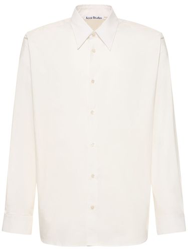 Chemise En Popeline De Coton Salo - ACNE STUDIOS - Modalova