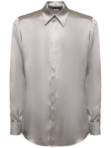 Chemise En Satin De Soie - DOLCE & GABBANA - Modalova