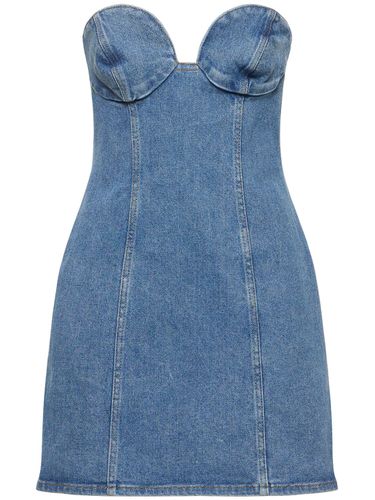 Robe Bustier Courte En Denim - MAGDA BUTRYM - Modalova