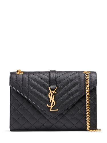 Sac Moyen En Cuir Matelassé Envelope - SAINT LAURENT - Modalova