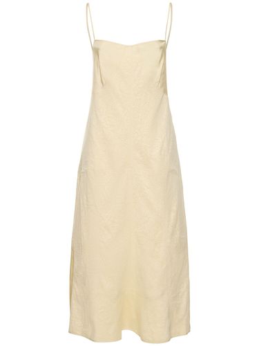 Robe Courte En Dentelle Et Satin - JIL SANDER - Modalova