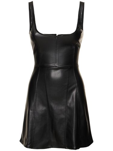 Robe Corset Courte En Simili-cuir Verni - WEWOREWHAT - Modalova