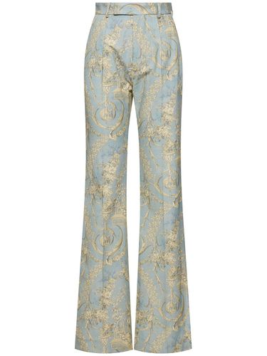 Pantalon Évasé En Coton Jacquard Ray - VIVIENNE WESTWOOD - Modalova