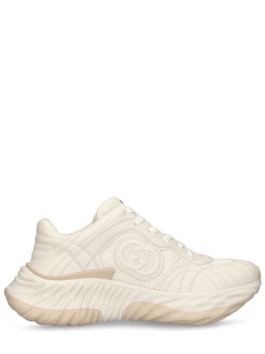 Sneakers En Cuir Gg Enlacés 65 Mm - GUCCI - Modalova