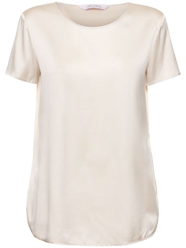 T-shirt En Satin De Soie Cortona - MAX MARA - Modalova