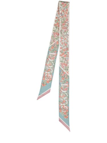 Foulard En Soie Imprimé Floral - GUCCI - Modalova