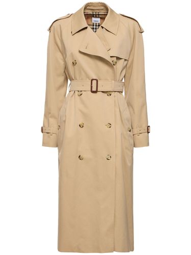 Trench-coat En Gabardine De Coton Bellever - BURBERRY - Modalova