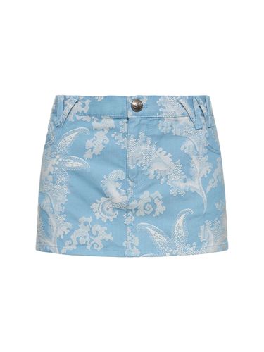 Jupe Courte En Jacquard De Coton Mousse - VIVIENNE WESTWOOD - Modalova